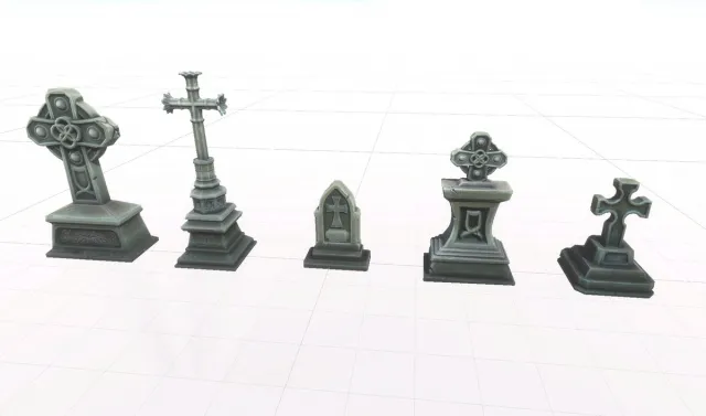 Stylized Gravestones