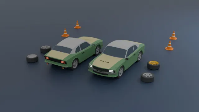 Mobile Optimize-Free Low Poly Cars