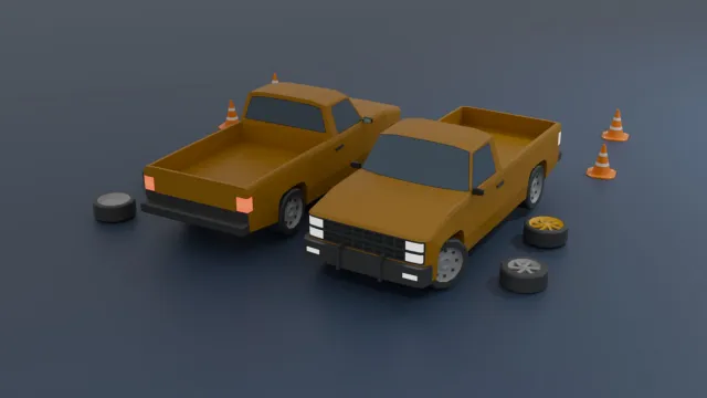 Mobile Optimize-Free Low Poly Cars