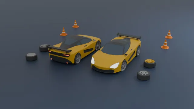 Mobile Optimize-Free Low Poly Cars