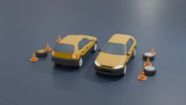 Mobile Optimize-Free Low Poly Cars
