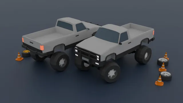 Mobile Optimize-Free Low Poly Cars