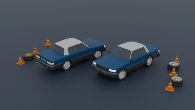 Mobile Optimize-Free Low Poly Cars