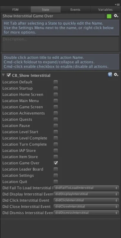 Chartboost Action+ for PlayMaker