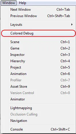 Colored Debug