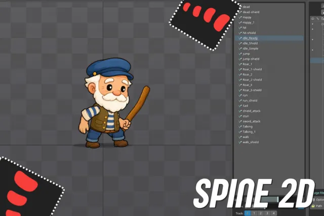 Travis 2D Animated Spine Character