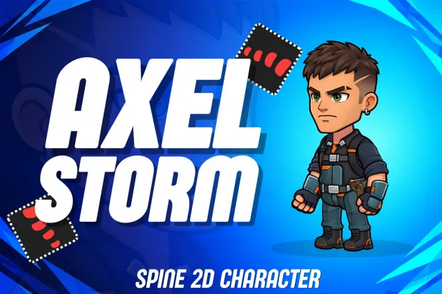 Axel Storm - Spine2d Character (Prime Series)
