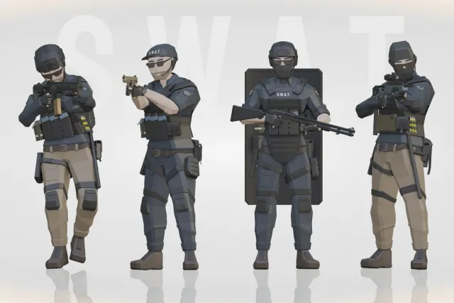 Low Poly Character Series 1 SWAT