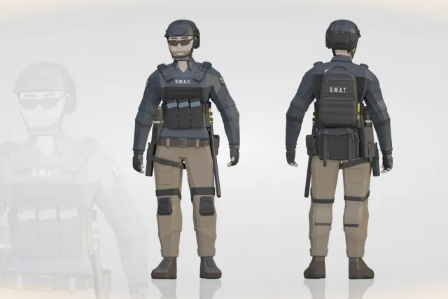 Low Poly Character Series 1 SWAT