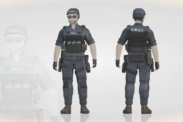 Low Poly Character Series 1 SWAT