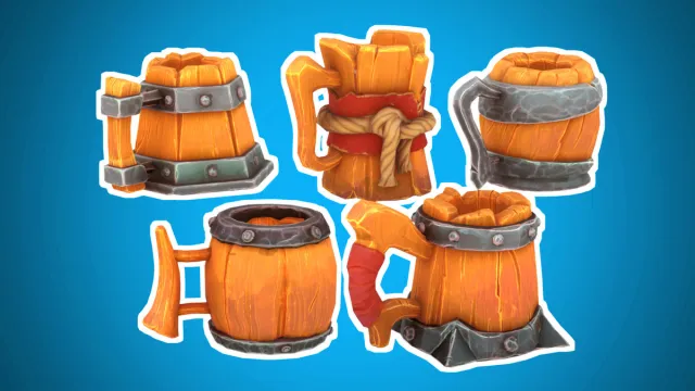 Stylized Beer Mugs