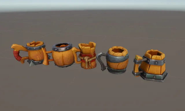 Stylized Beer Mugs
