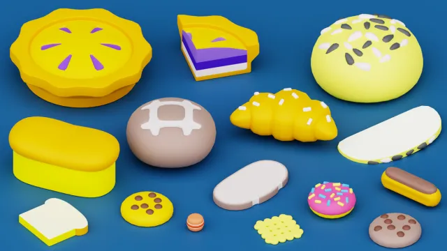 Cartoon Free Food Pack