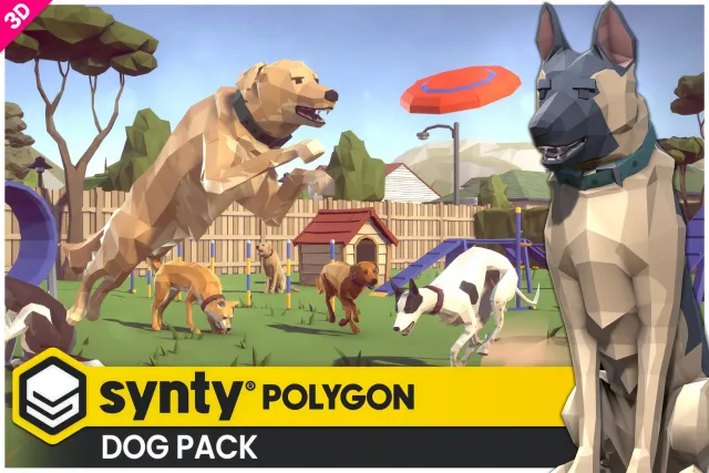 POLYGON - Dog Pack - Art By Synty v1.1.0