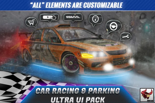 Car Racing & Parking Ultra UI Kit v1.4