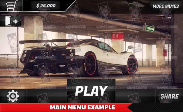 Car Racing & Parking Ultra UI Kit v1.4