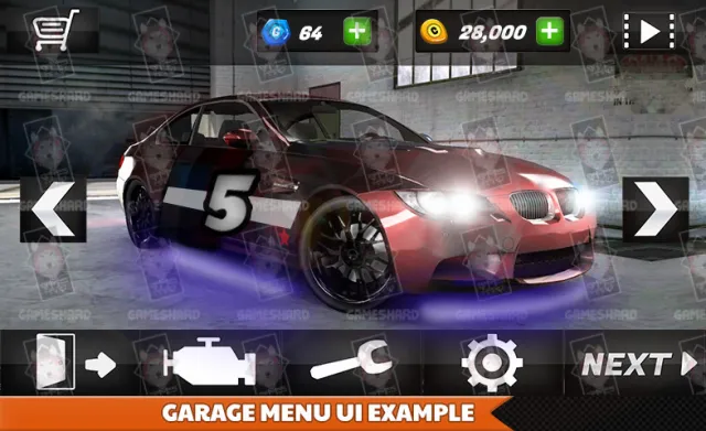 Car Racing & Parking Ultra UI Kit v1.4