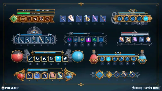 Fantasy Warrior HUD - Synty INTERFACE - GUI v1.0.0