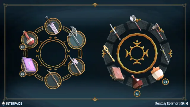 Fantasy Warrior HUD - Synty INTERFACE - GUI v1.0.0