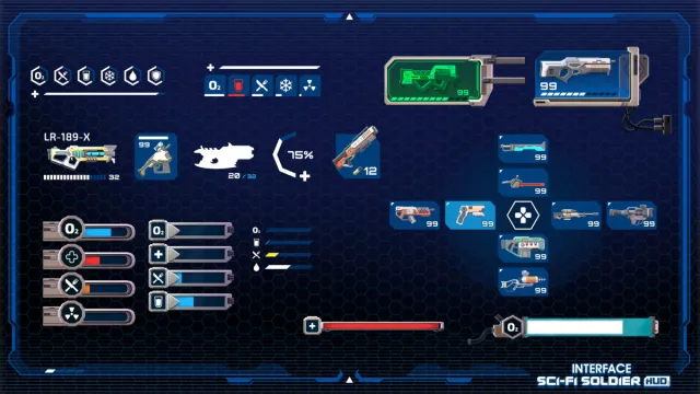 Sci-Fi Soldier HUD - Synty INTERFACE - GUI v1.0.0