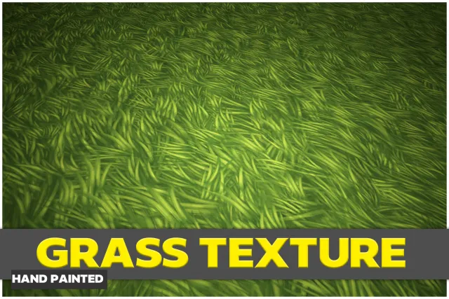 Hand Painted Grass Texture