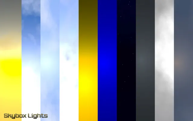 10 Skyboxes Pack : Day - Night