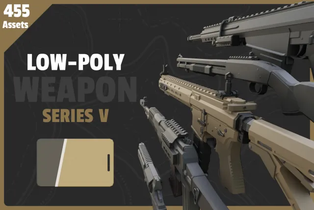 Low Poly Weapon Series V 1