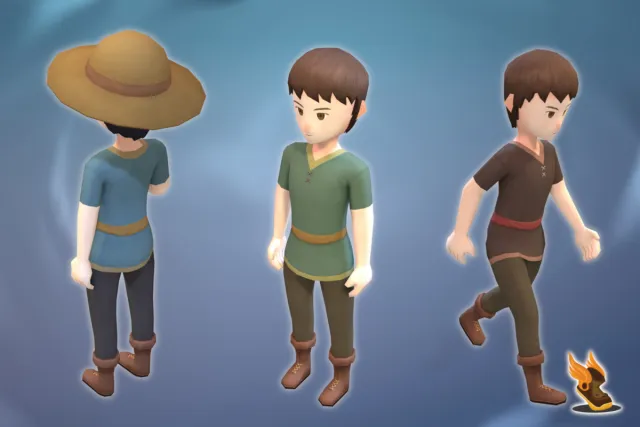 Stylized NPC - Peasant Nolant (DEMO)
