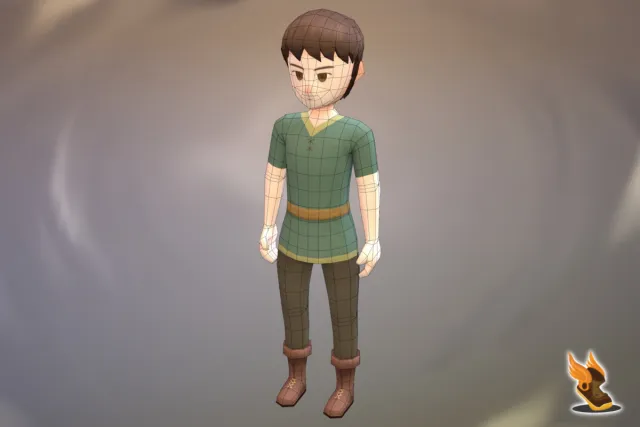 Stylized NPC - Peasant Nolant (DEMO)