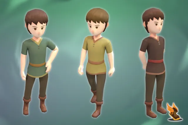 Stylized NPC - Peasant Nolant (DEMO)
