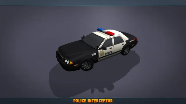 Police Car & Helicopter