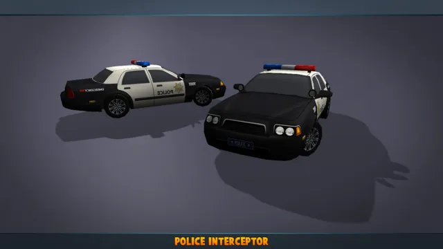 Police Car & Helicopter