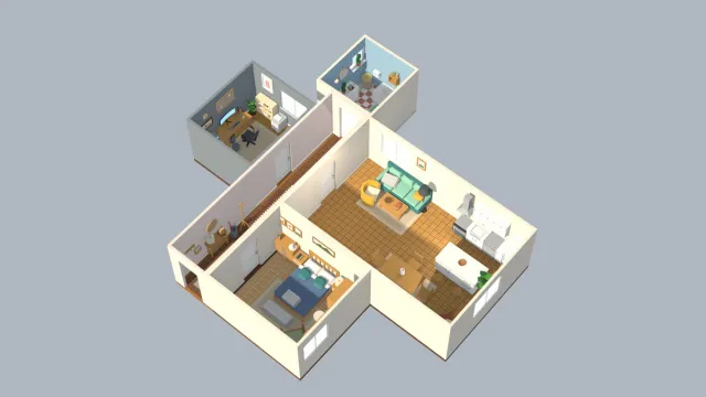 DOLLHOUSE - FREE - Modular Low Poly Interiors: Furniture & Room Kit