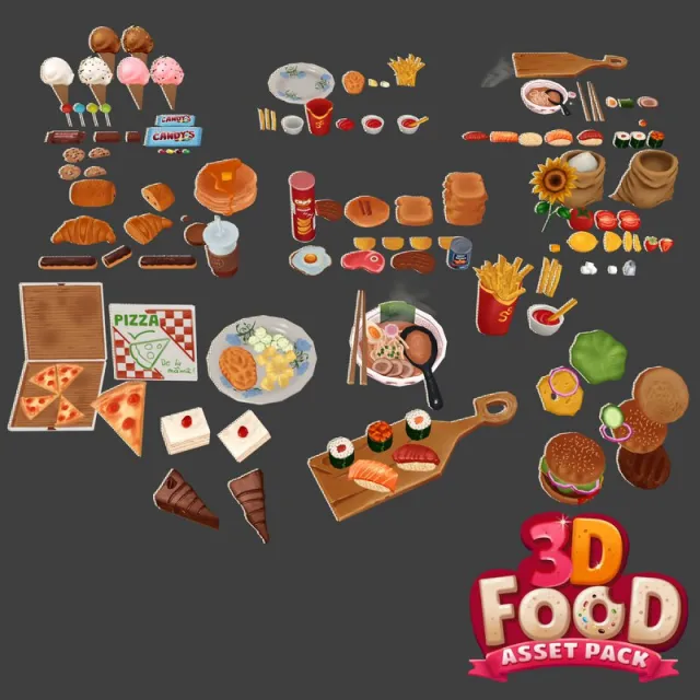 3D Food Asset Pack