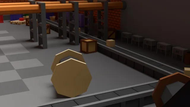 Low-poly Industrial Pack - низкополигональные промышленные ассеты