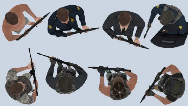 Top Down Shooter Characters pack v2.0