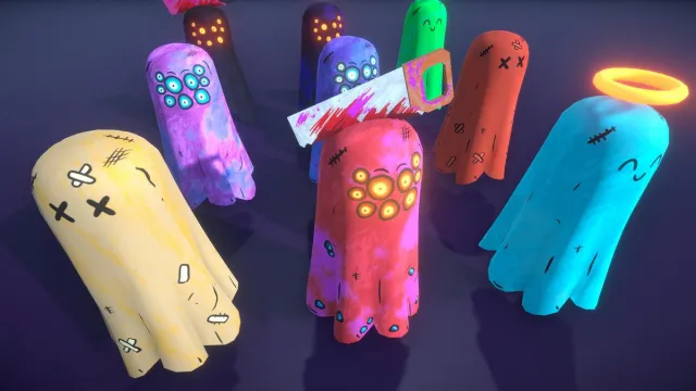 Cute Monster Ghost's FREE