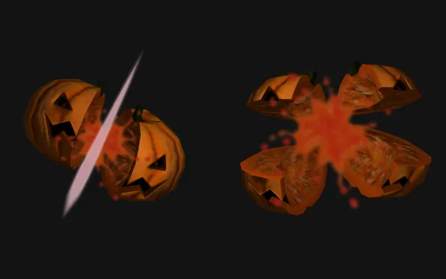 Breakable Spooky Pumpkins