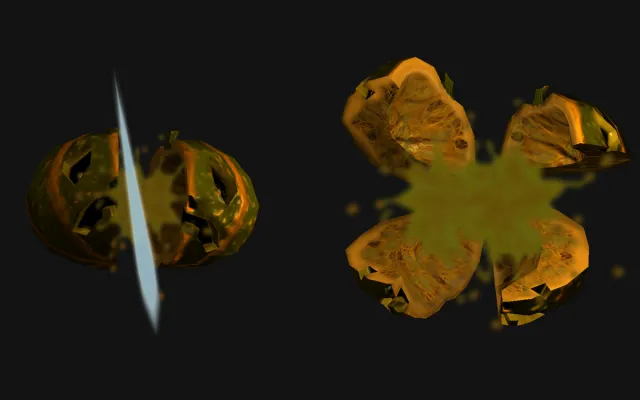 Breakable Spooky Pumpkins