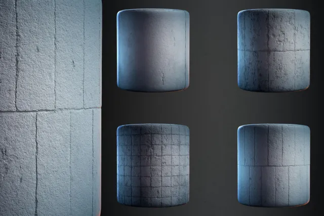 Concrete Wall (Eroded) Texture & Material Vol. 11