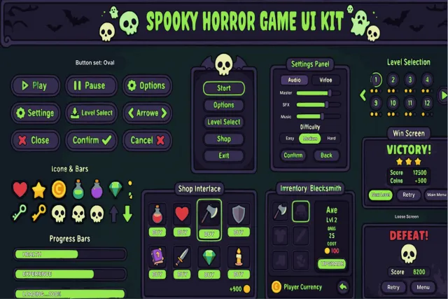 Spooky Horror UI Kit