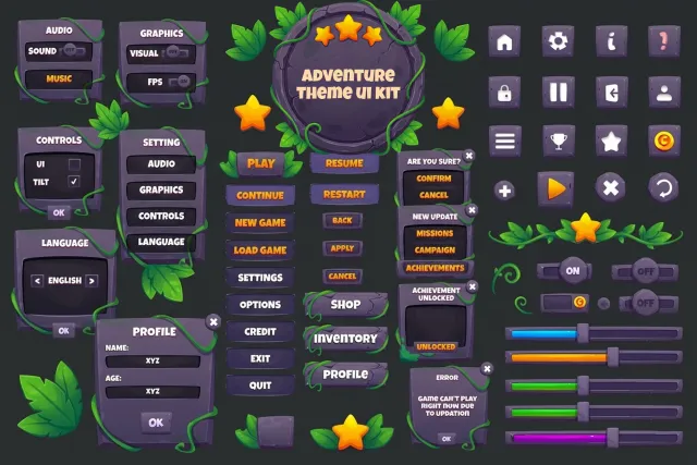 Adventure UI Kit