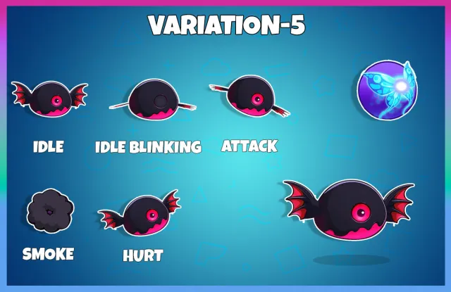 BATTY BUDDIES 2D Animated Character
