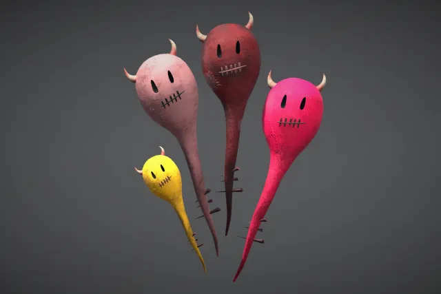Balloon Ghost(with Breakable parts)