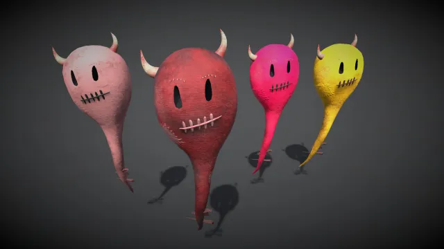 Balloon Ghost(with Breakable parts)