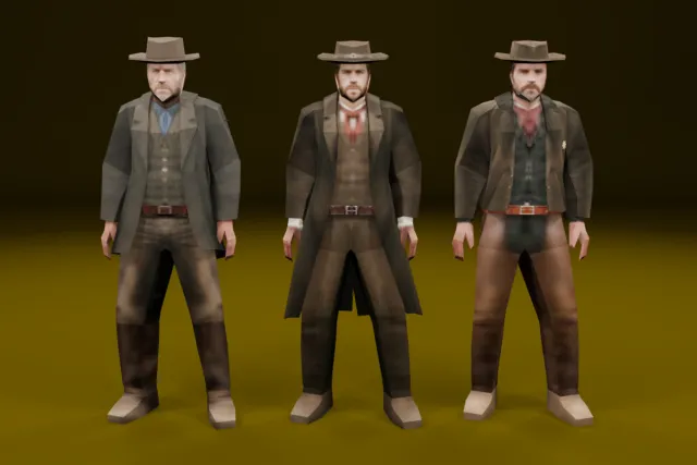 Low Poly Western Starter Pack