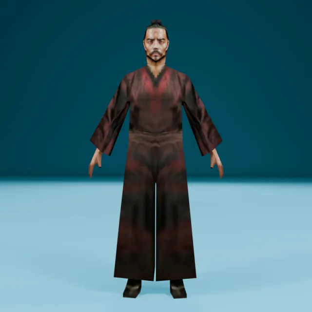 Low Poly Samurai Starter Pack