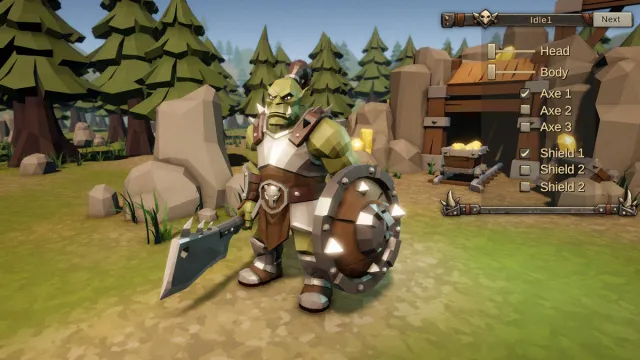 Low Poly Orc Warrior