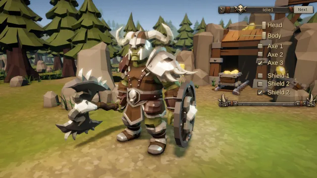 Low Poly Orc Warrior