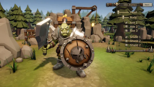 Low Poly Orc Warrior